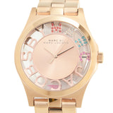 Marc Jacobs Henry Skeleton Rose Gold Dial Rose Gold Steel Strap Watch for Women - MBM3264 Authentic Buy Shop Now