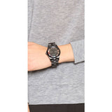 Marc Jacobs Henry Skeleton Black Dial Black Steel Strap Watch for Women - MBM3265 Authentic Buy Shop Now