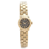 Marc Jacobs Amy Mother of Pearl Black Dial Gold Steel Strap Watch for Women - MBM3275 Authentic Buy Shop Now