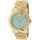 Marc Jacobs Amy Blue Dial Gold Steel Strap Watch for Women - MBM3301 Authentic Buy Shop Now