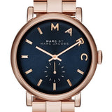 Marc Jacobs Baker Blue Dial Rose Gold Steel Strap Watch for Women - MBM3330 Authentic Buy Shop Now