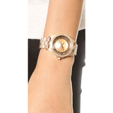 Marc Jacobs Henry Transparent Rose Gold Dial Rose Gold Steel Strap Watch for Women - MBM3339 Authentic Buy Shop Now