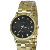 Marc Jacobs Baker Black Dial Gold Steel Strap Watch for Women - MBM3355 Authentic Buy Shop Now