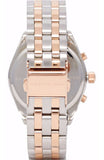 Marc Jacobs Peeker Chronograph Silver Two Tone Steel Strap Watch for Women - MBM3369 Authentic Buy Shop Now