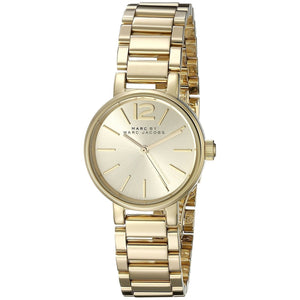 Marc Jacobs Peggy Gold Dial Gold Steel Strap Watch for Women - MBM3405 Authentic Buy Shop Now