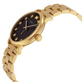 Marc Jacobs Baker Dexter Black Dial Gold Steel Strap Watch for Women - MBM3421 Authentic Buy Shop Now