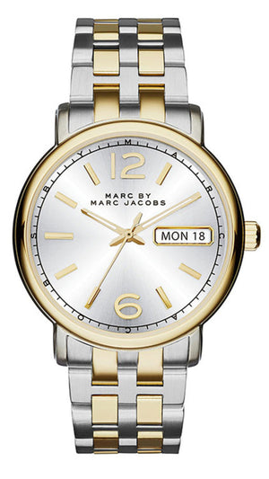 Marc Jacobs Fergus Silver Dial Two Tone Steel Strap Watch for Women - MBM8652 Authentic Buy Shop Now