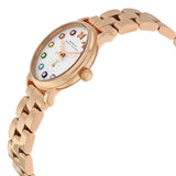 Marc Jacobs Baker Dexter White Dial Rose Gold Steel Strap Watch for Women - MBM3443 Authentic Buy Shop Now
