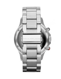 Marc Jacobs Rock Chronograph White Dial Silver Steel Strap Watch for Men - MBM5027 Authentic Buy Shop Now