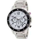Marc Jacobs Rock Chronograph White Dial Silver Steel Strap Watch for Men - MBM5027 Authentic Buy Shop Now