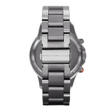 Marc Jacobs Rock Chronograph Silver Dial Silver Steel Strap Watch for Men - MBM5028 Authentic Buy Shop Now