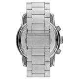 Marc Jacobs Larry Chronograph Black Dial Silver Steel Strap Watch for Men - MBM5050 Authentic Buy Shop Now