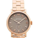 Marc Jacobs Baker Brown Dial Rose Gold Steel Strap Watch for Women - MBM8632 Authentic Buy Shop Now
