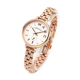 Marc Jacobs Sally White Dial Rose Gold Steel Strap Watch for Women - MBM8643 Authentic Buy Shop Now