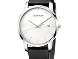 Calvin Klein City White Dial Black Leather Strap Watch for Men - K2G2G1CD Authentic Buy Shop Now