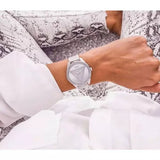 Guess Tri Glitz Quartz Silver Dial Silver Mesh Bracelet Watch For Women - W1142L1 Authentic Buy Shop Now