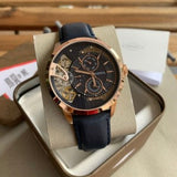 Fossil Townsman Twist Skeleton Blue Dial Blue Leather Strap Watch for Men - ME1138 Authentic Buy Shop Now
