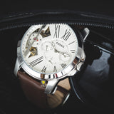 Fossil Grant Twist Multi-Function White Dial Brown Leather Strap Watch for Men - ME1144 Authentic Buy Shop Now