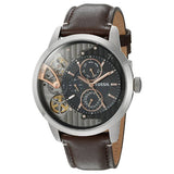 Fossil Townsman Automatic Black Dial Brown Leather Strap Watch for Men - ME1163 Authentic Buy Shop Now