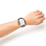 Fossil Townsman Twist Multifunction White Dial Black Leather Strap Watch for Men - ME1164 Authentic Buy Shop Now