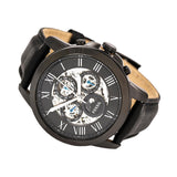 Fossil Grant Automatic Black Dial Black Leather Strap Watch for Men - ME3028 Authentic Buy Shop Now