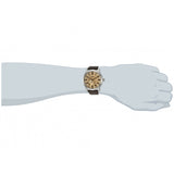 Fossil Pilot 54 Automatic Cream Dial Brown Leather Strap Watch for Men - ME3119 Authentic Buy Shop Now