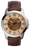 Fossil Grant Chronograph Cream Dial Brown Leather Strap Watch for Men - ME3122 Authentic Buy Shop Now