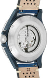 Fossil Crewmaster Sports Automatic Blue Dial Blue Leather Strap Watch for Men - ME3149 Authentic Buy Shop Now