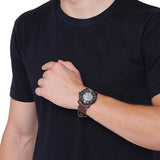 Fossil Commuter Automatic Black Dial Brown Leather Strap Watch for Men - ME3158 Authentic Buy Shop Now