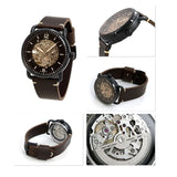 Fossil Commuter Automatic Black Dial Brown Leather Strap Watch for Men - ME3158 Authentic Buy Shop Now