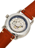 Fossil Commuter Automatic Skeleton Blue Dial Brown Leather Strap Watch for Men - ME3159 Authentic Buy Shop Now