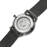 Fossil Neutra Automatic Skeleton Black Dial Grey Mesh Strap Watch for Men - ME3185 Authentic Buy Shop Now