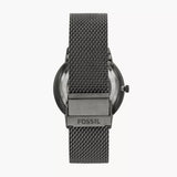 Fossil Neutra Automatic Skeleton Black Dial Grey Mesh Strap Watch for Men - ME3185 Authentic Buy Shop Now