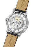 Fossil Townsman Automatic Skeleton Blue Dial Black Leather Strap Watch for Men - ME3200 Authentic Buy Shop Now