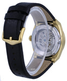 Fossil Everett Automatic Skeleton Black Dial Black Leather Strap Watch for Men - ME3208 Authentic Buy Shop Now