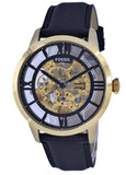 Fossil Townsman Automatic Skeleton Black Dial Black Leather Strap Watch for Men - ME3210 Authentic Buy Shop Now