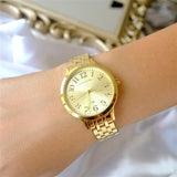 Fossil Jacqueline Gold Dial Gold Steel Strap Watch for Women - ES3971 Authentic Buy Shop Now