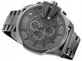 Diesel Mega Chief Chronograph Grey Dial Grey Steel Strap Watch for Men - DZ4282 Authentic Buy Shop Now