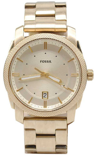 Fossil Machine Gold Dial Gold Steel Strap Watch for Men - FS5264 Authentic Buy Shop Now