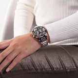 Guess Queen Quartz Silver Dial Silver Steel Strap Watch For Women - GW0464L1 Authentic Buy Shop Now