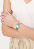 Michael Kors Lexington Quartz Blue Dial Gold Steel Strap Watch For Women - MK3271 Authentic Buy Shop Now