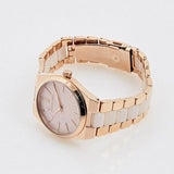 Michael Kors Channing Quartz Mother of Pearl Pink Dial Two Tone Steel Strap Watch For Women - MK6652 Authentic Buy Shop Now
