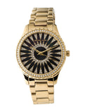 Michael Kors Layton Quartz Black Dial Gold Steel Strap Watch For Women - MK6892 Authentic Buy Shop Now