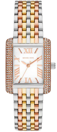 Michael Kors Emery Three-Hand White Dial Two Tone Steel Strap Watch for Women - MK4744 Authentic Buy Shop Now