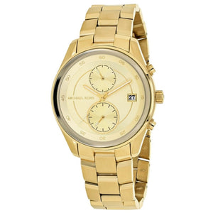 Michael Kors Briar Analog Gold Dial Gold Steel Strap Watch For Women - MK6464 Authentic Buy Shop Now