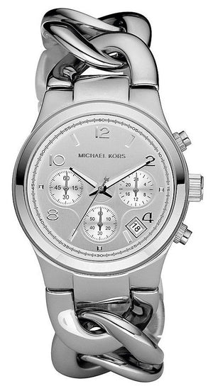 Michael Kors Runway Twist Silver Dial Silver Stainless Steel Strap Watch for Women - MK3149 Authentic Buy Shop Now