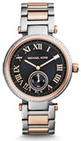 Michael Kors Skylar Black Dial Two Tone Steel Strap Watch for Women - MK5957 Authentic Buy Shop Now