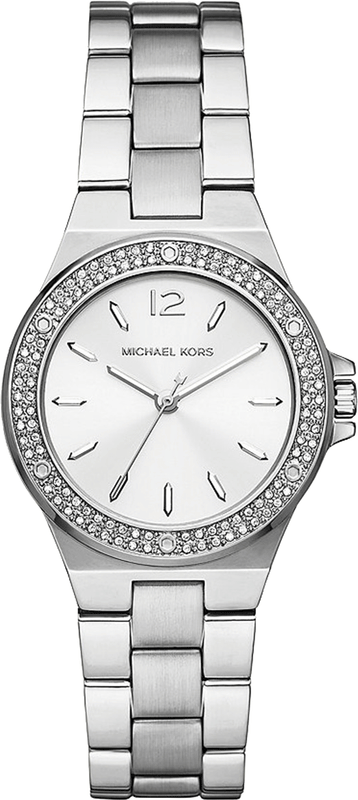 Michael Kors Lennox Three Hand Silver Dial Silver Steel Strap Watch For Women - MK7280 Authentic Buy Shop Now
