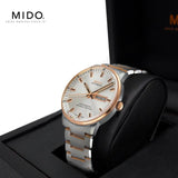 Mido Commander II Chronometer Automatic Silver Dial Two Tone Steel Strap Watch For Men - M021.431.22.031.00 Authentic Buy Shop Now