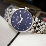 Mido Baroncelli II Automatic Blue Dial Silver Steel Strap Watch For Men - M8600.4.15.1 Authentic Buy Shop Now